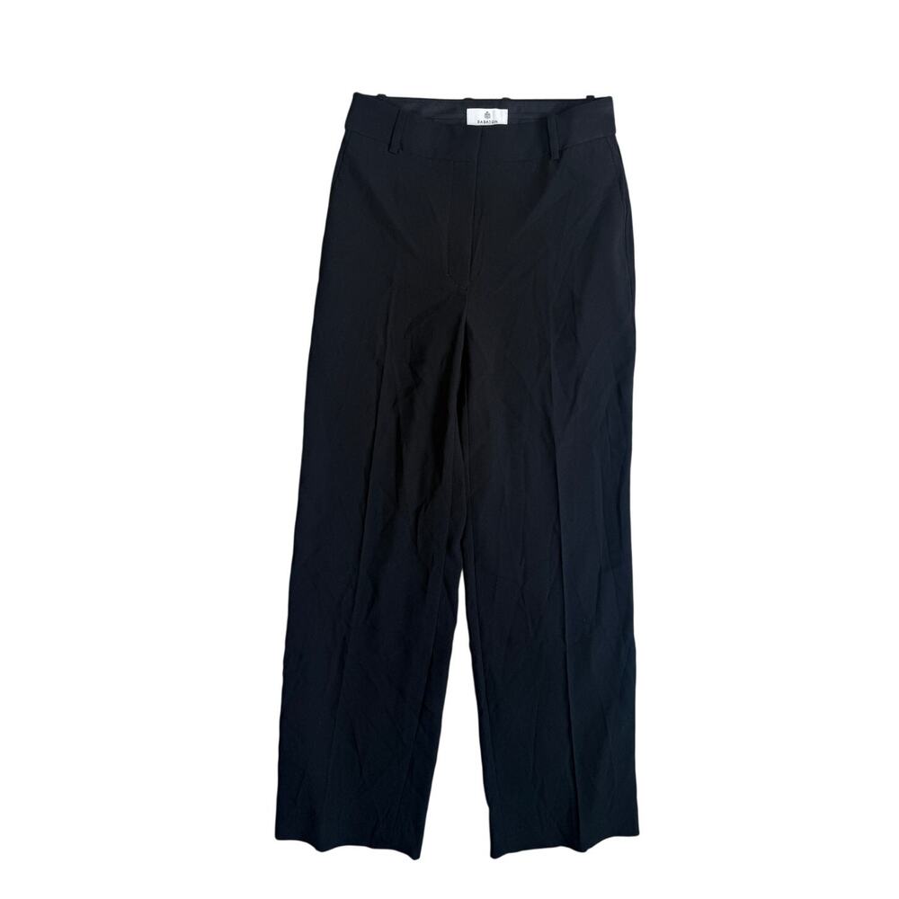 Aritzia Babaton Agency Pants Black Mirror Crepe Tailored Trousers Black 2